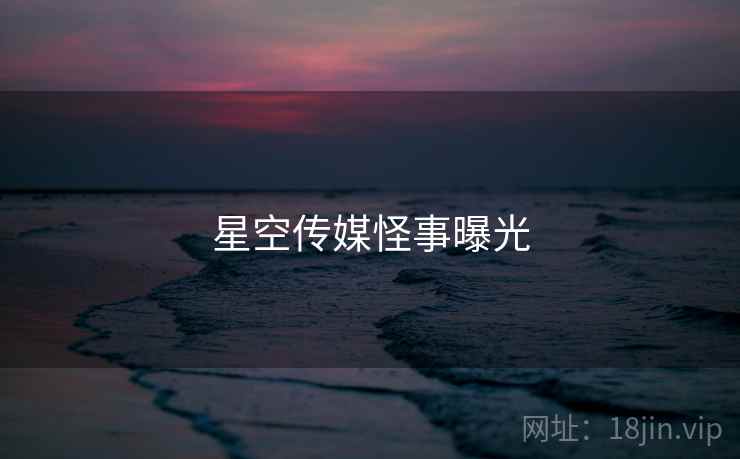 星空传媒怪事曝光