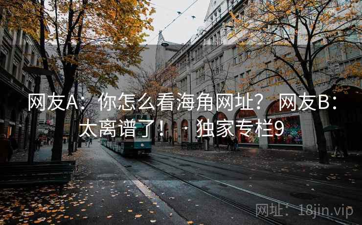 网友A：你怎么看海角网址？ 网友B：太离谱了！ · 独家专栏9