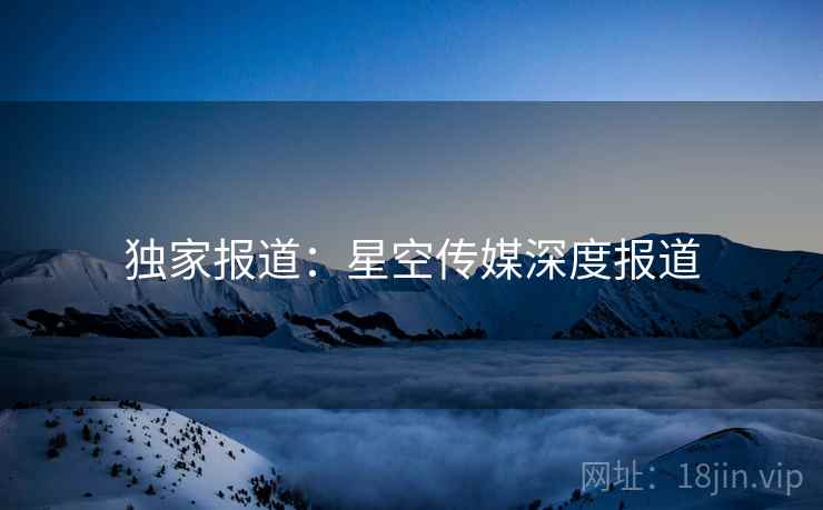 独家报道：星空传媒深度报道