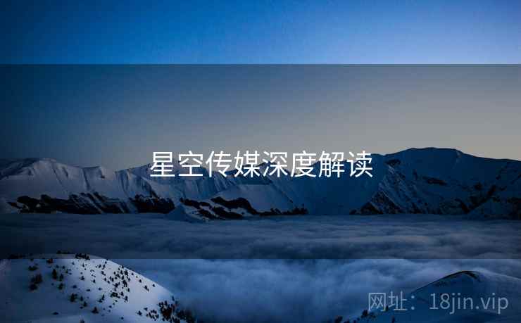 星空传媒深度解读