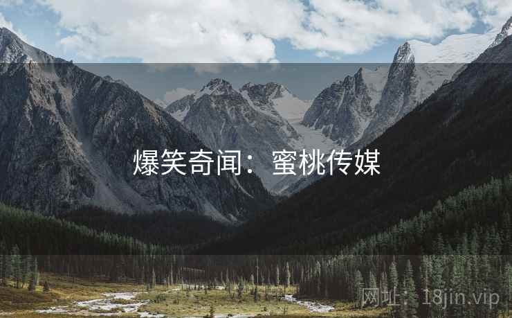 爆笑奇闻：蜜桃传媒