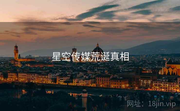 星空传媒荒诞真相