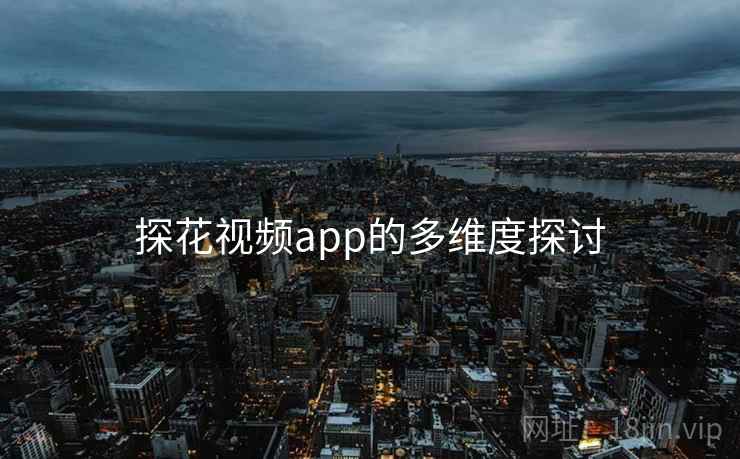 探花视频app的多维度探讨