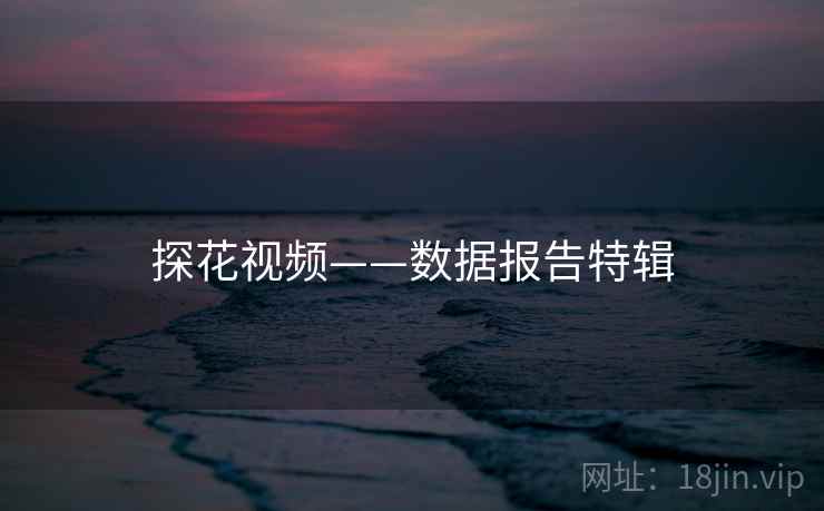 探花视频——数据报告特辑