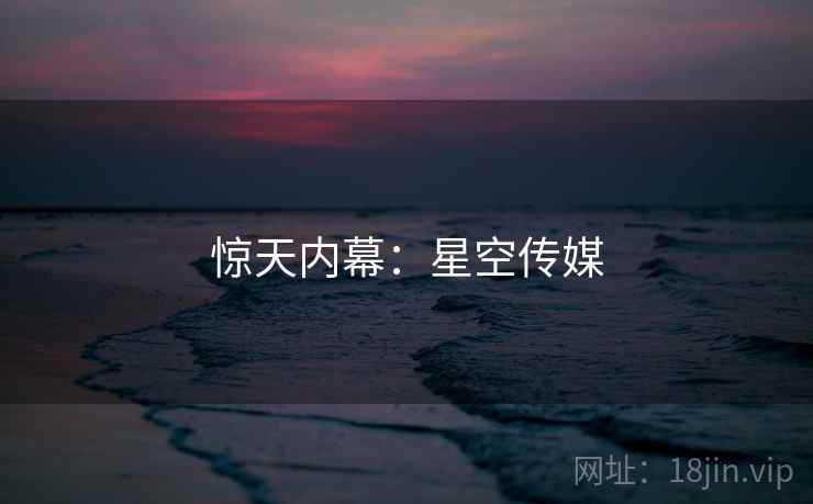惊天内幕:星空传媒